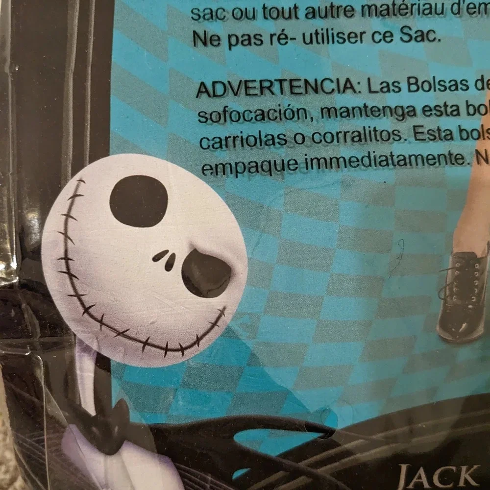 Nightmare Before Christmas Jack Skellington Adult‎ Costume Tall Size L - Picture 7 of 11